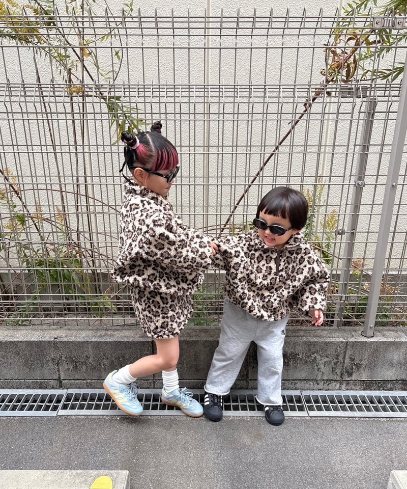 Melia.original】Leopard half zip setup -スカート- |