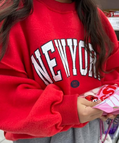 reversible RED pullover【90-150cm】
