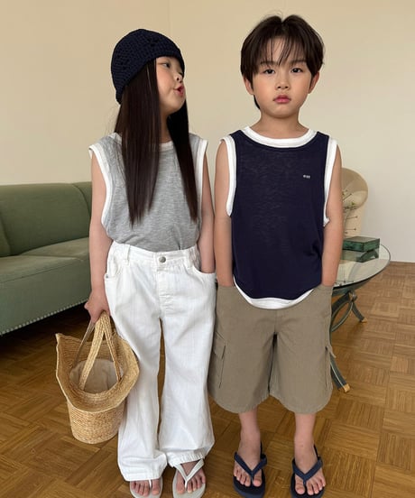 【OUR】layered tank top【90-160cm】