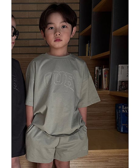 【OUR】stitch logo set up【90-160cm】