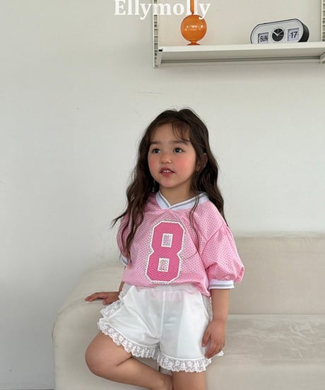 【予約商品】【ELLYMOLLY】number mesh Tee【80-130cm】