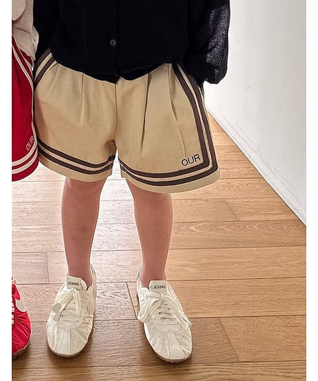 【OUR】route line short pants【90-160cm】