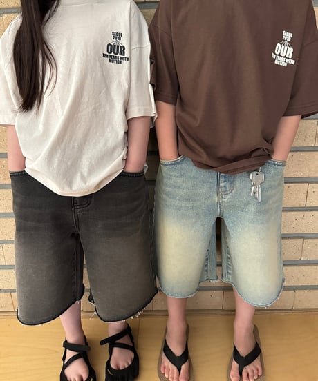【OUR】back print logo tee【90-160cm】