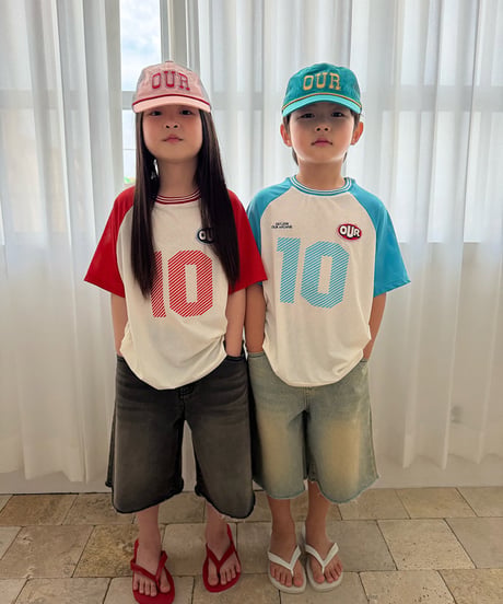 【OUR】stitch color mesh cap【90-160cm】