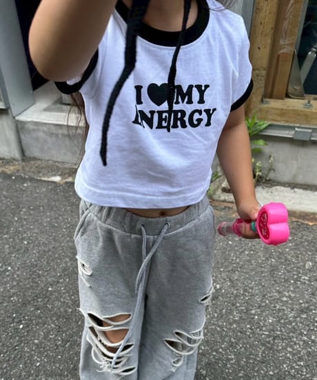 I♡energy short ringer tee【90-150ｃｍ】