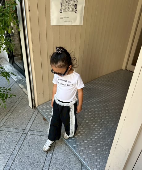 nylon side lace line pants【80-150cm】