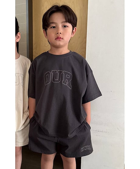 【OUR】stitch logo set up【90-160cm】