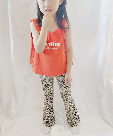 【Melia. Original】animal flare  pants  -junior-