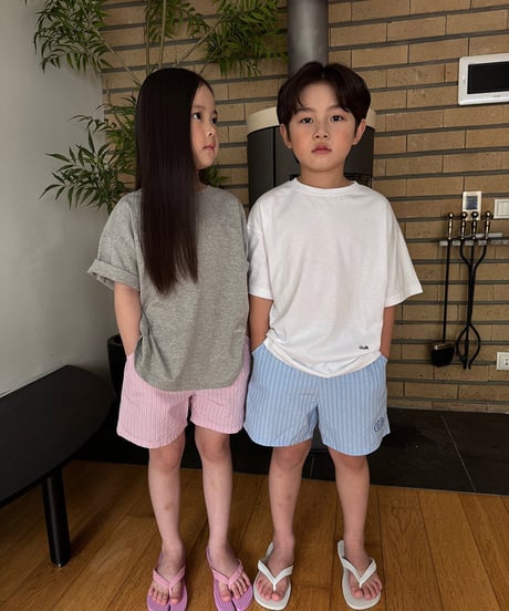 【OUR】stripe short pants【90-160cm】