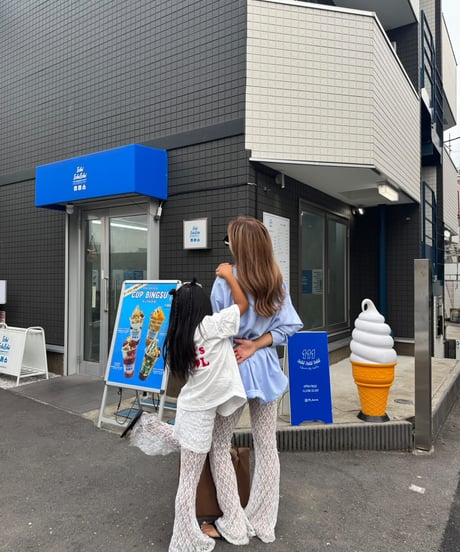 【Melia.original】lace flare pants -MOM-
