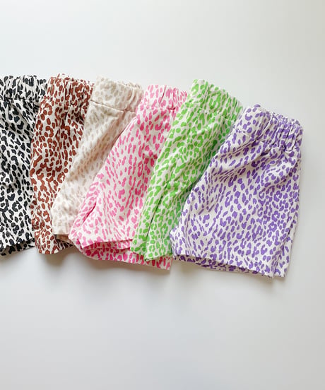 【Melia.original】color leopard short pants