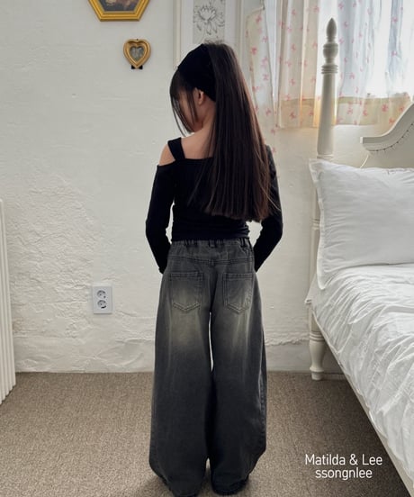 one shoulder long tee【80-150㎝】