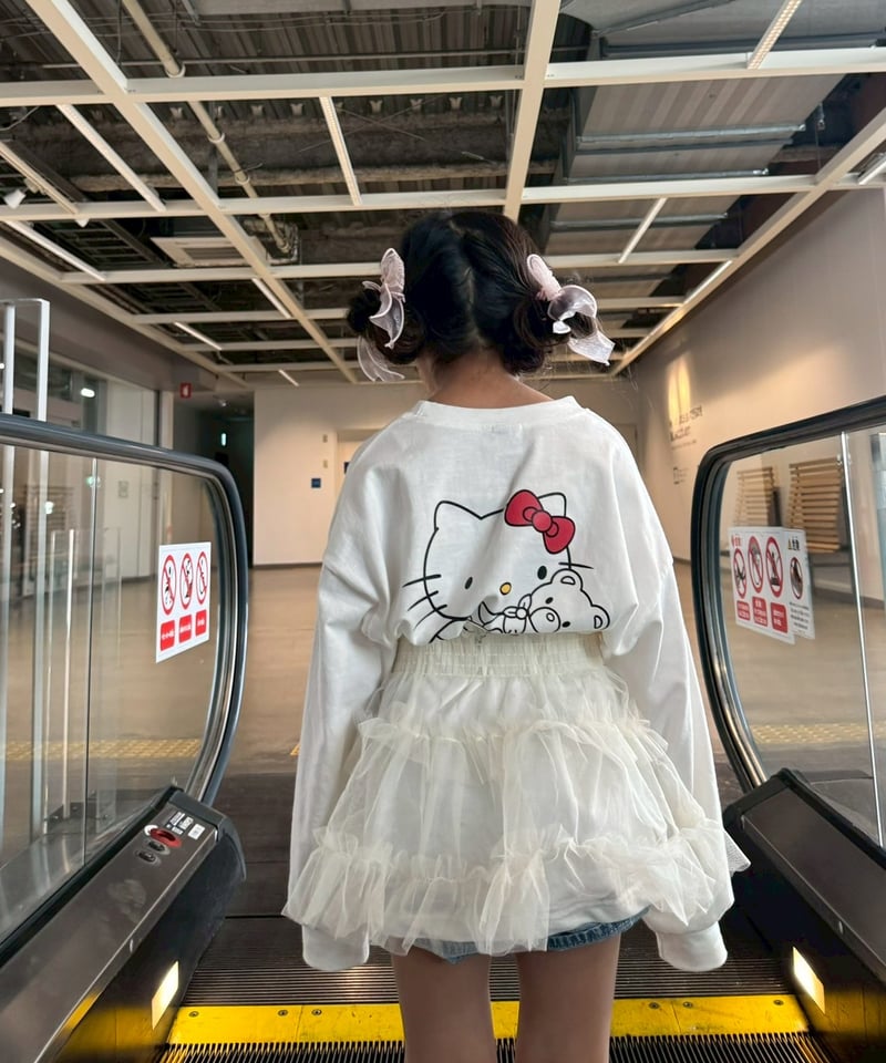 kitty backprint long tee【90-150cm】 | Melia.