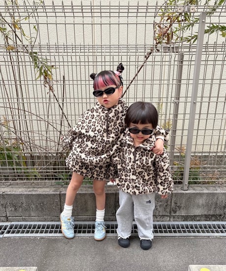 【Melia.original】Leopard half zip setup -トップス-