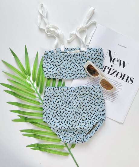 【Melia.original】Lame' leopard swim wear