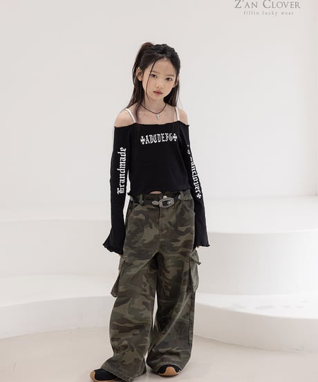 open shoulder long tee【70-150cm】