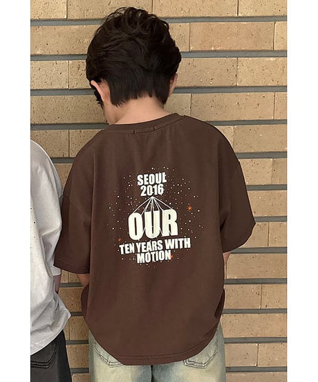 【OUR】back print logo tee【90-160cm】