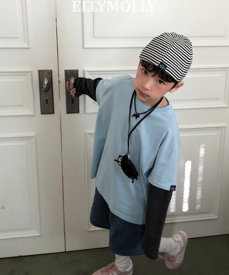 【予約商品】【ELLYMOLLY】check half pants【80-130cm】