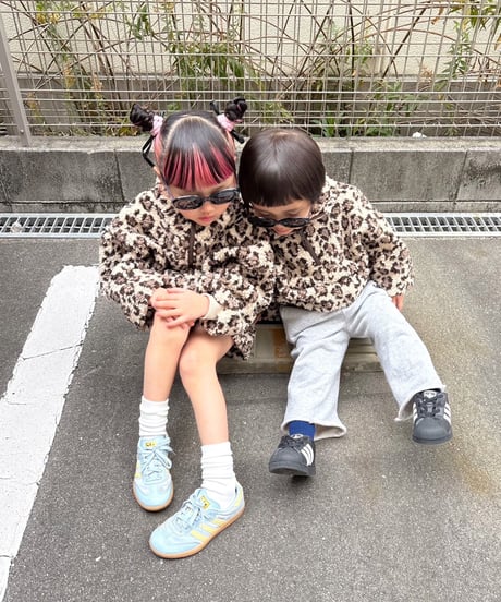 【Melia.original】Leopard half zip setup -トップス-