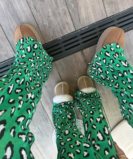 【Melia.original】animal easy flare pants -MOM-