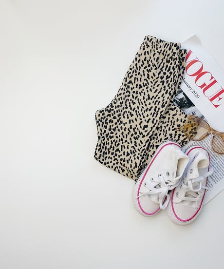 【Melia. Original】animal flare  pants  -junior-