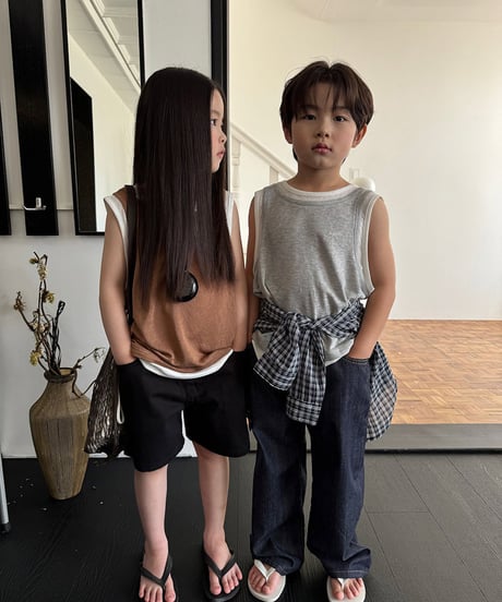 【OUR】layered tank top【90-160cm】