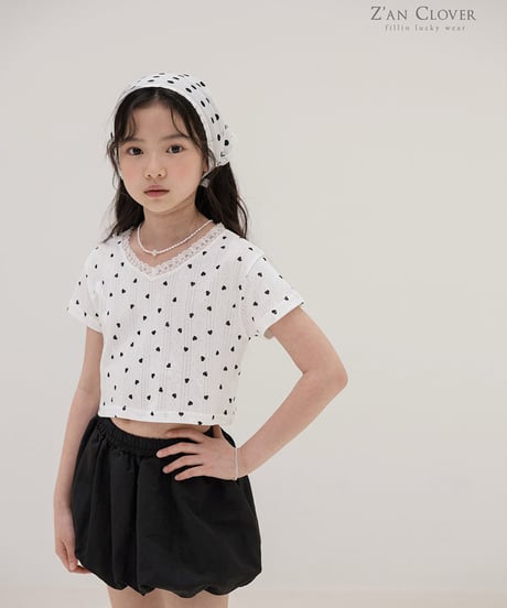 heart lace tee【70-150cm】