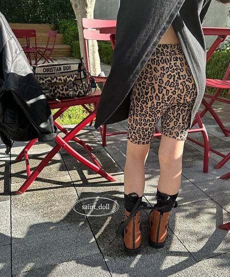 leopard biker pants【90-160cm】