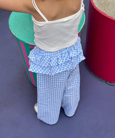 check frill pants【70-150cm】
