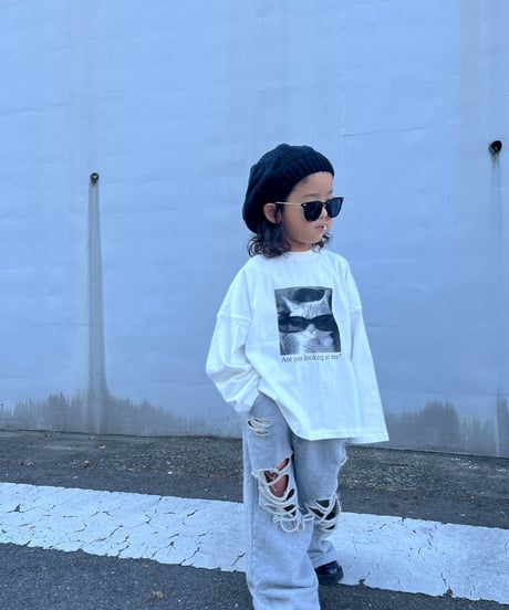 CAT long tee【80-150cm】