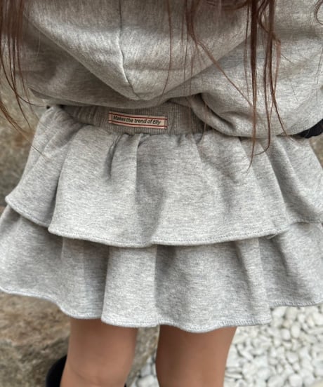 【2025モデル】sweat frill mini skirt【80-130cm】