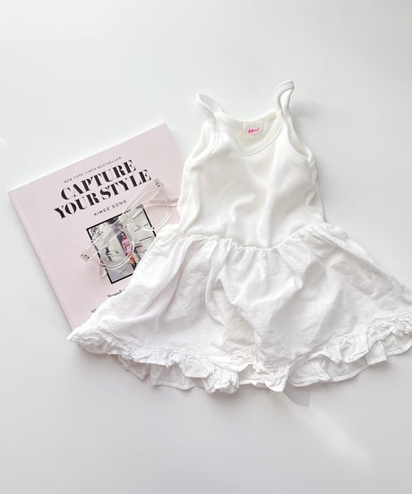 camisole frill one-piece