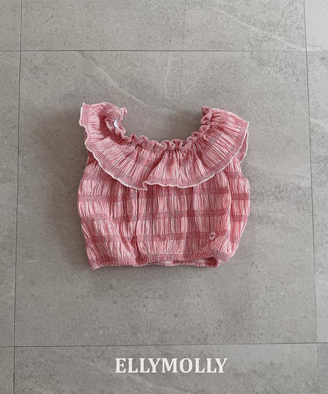 【予約商品】【ELLYMOLLY】3way offshoulder frill blouse【80-130cm】