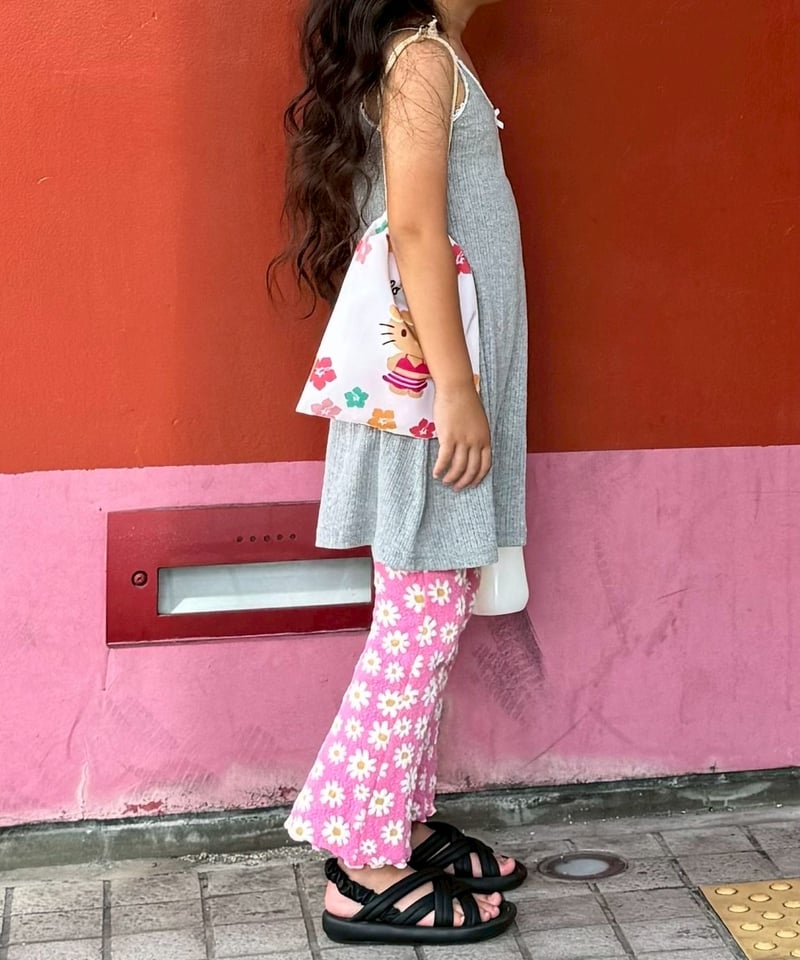 レア✨メゾピアノ　ミミちゃんキャミソール　総柄　フリル　ティアード　平成レトロ レア✨メゾピアノ ミミちゃんキャミソール 総柄 フリル