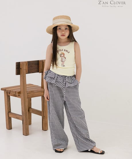 check frill pants【70-150cm】
