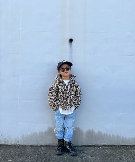 【Melia.original】Leopard half zip setup -トップス-