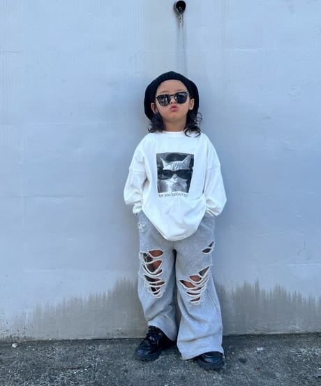 CAT long tee【80-150cm】