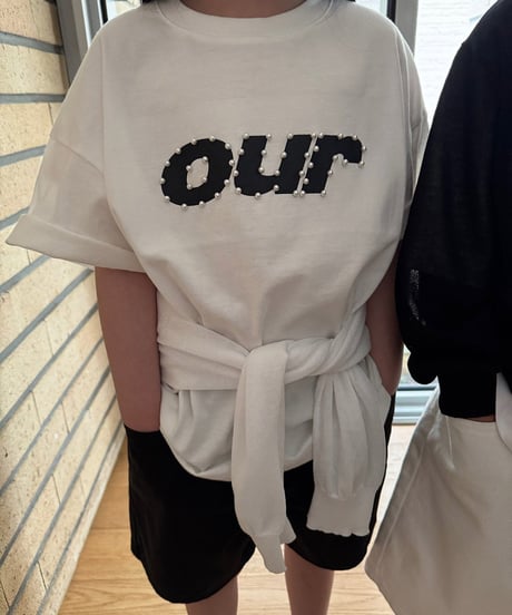 【OUR】studs logo tee【90-160cm】