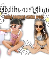 【Melia.original】Lame' leopard swim wear