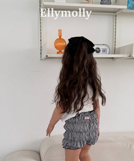 【予約商品】【ELLYMOLLY】shirring pumpkin pants【80-130cm】