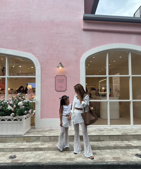 【Melia.original】lace flare pants -MOM-