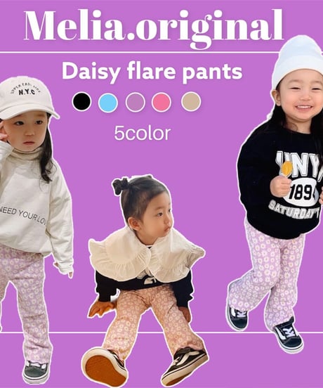 【Melia.original】daisy flare pants -junior-