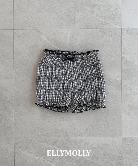 【予約商品】【ELLYMOLLY】shirring pumpkin pants【80-130cm】