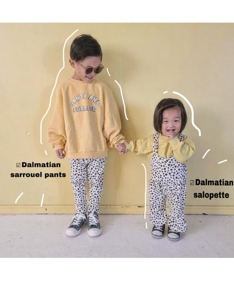 【Melia.original】Dalmatian sarrouel pants -junior-