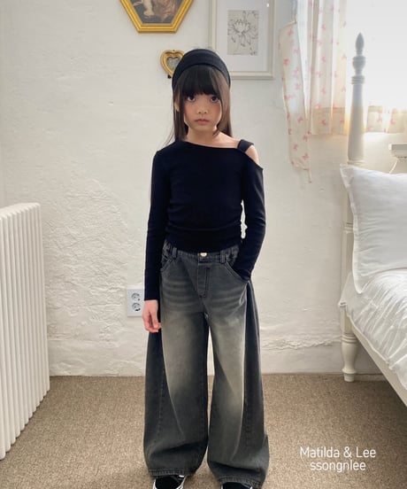 one shoulder long tee【80-150㎝】
