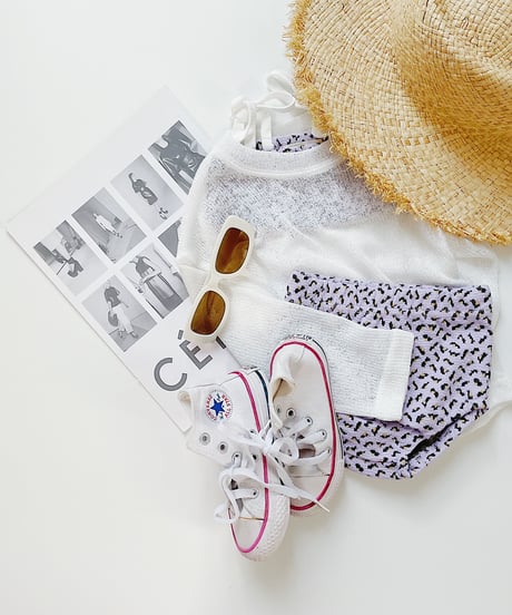 【Melia.original】Lame' leopard swim wear