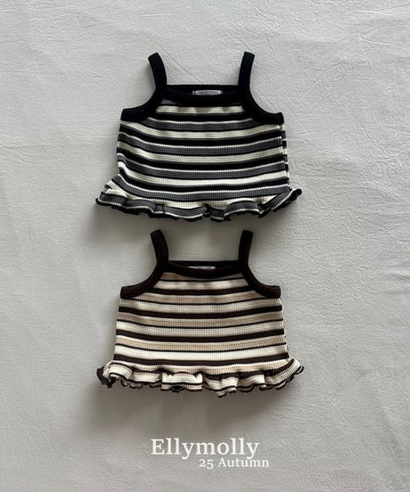 border waffle camisole 【80-130cm】
