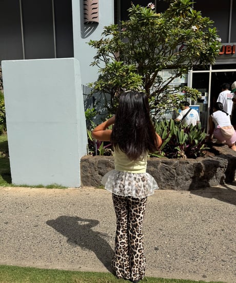 【Melia.original】leopard flare pants【80-140cm】