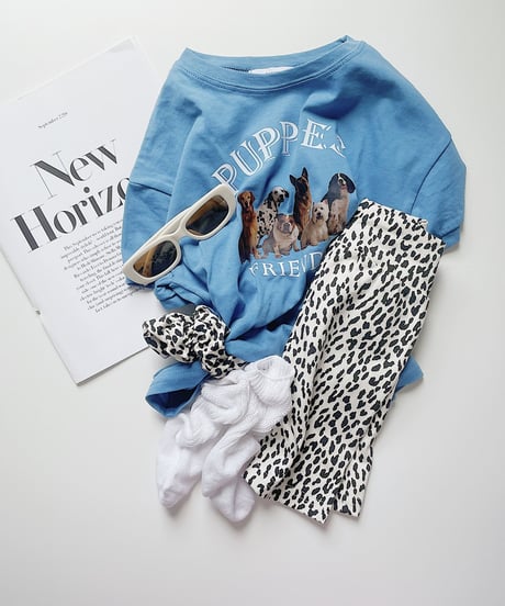 【Melia.original】color leopard biker pants -junior-