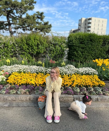 【Melia. original】daisy flare pants -MOM size-